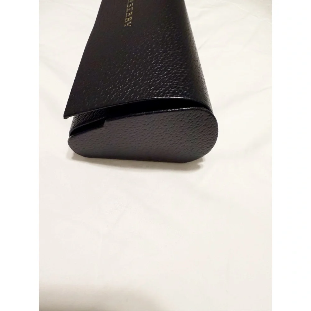Burberry Black Sunglasses Case with Gold Lettering